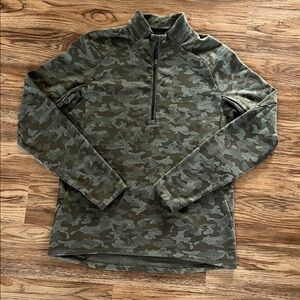 lululemon Green Camo Long Sleeve Fleece